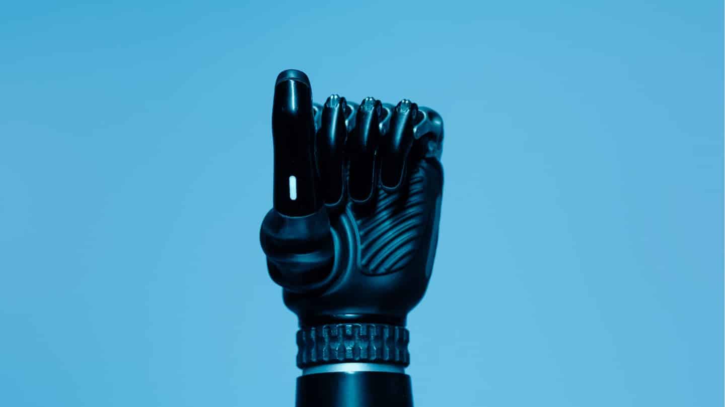 Image of a bionic hand and arm