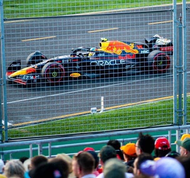 Image of a red bull formula 1 car